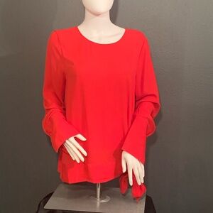 Pleione Vibrant Red Blouse